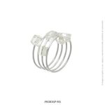 Anillo de Acero Blanco Forever 3836P