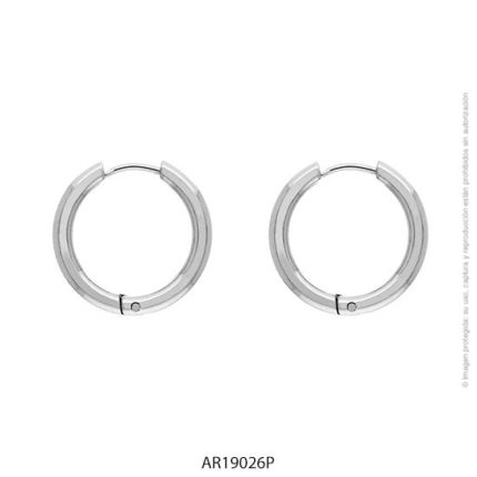 Aro de Acero Blanco Forever 19026P