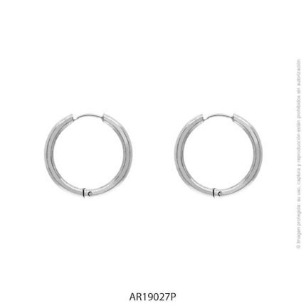 Aro de Acero Blanco Forever 19027P