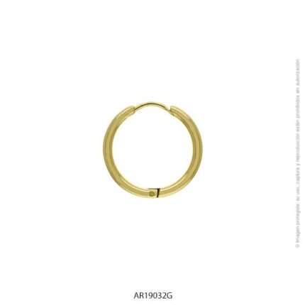 Aro Acero Dorado Forever 19032G