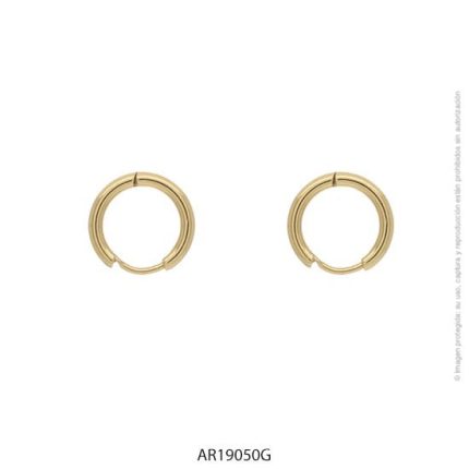 Aro de Acero Dorado Forever 19050G