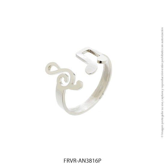 FRVR-AN3816P-1.jpg Anillo de Acero Blanco Forever 3816P - Image 1