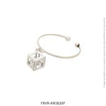 Anillo de Acero Blanco Forever 3820P