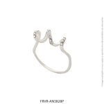 Anillo de Acero Blanco Forever 3828P