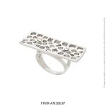 Anillo de Acero Blanco Forever 3863P