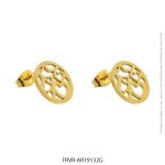 Aro de Acero Dorado Forever 19132G