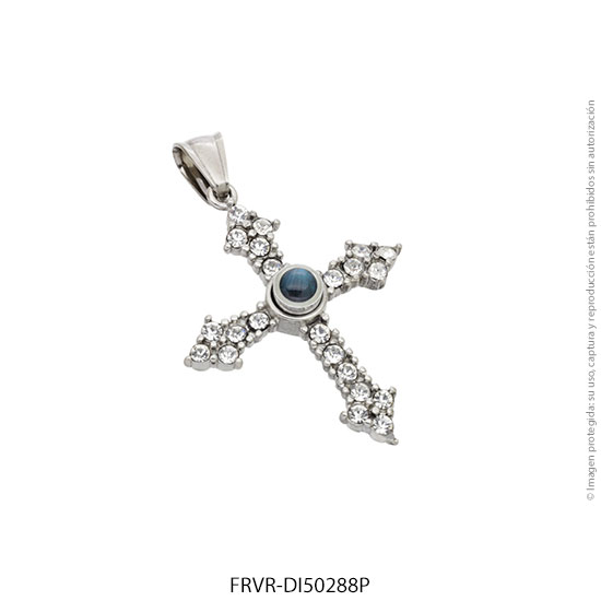 FRVR-DI50288P.jpg Dije de Acero Blanco Forever 50288P - Image 1