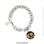 Pulsera Acero Blanco y Dorado Forever 6896PB
