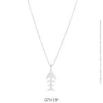 Gargantilla de Acero Blanco Forever 73155P