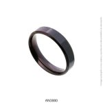 Anillo de Acero Negro Forever 3880