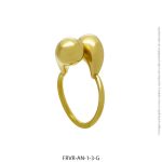 Anillo de Acero Dorado Forever 1 3 G