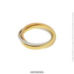 Anillo de Acero Quirúrgico, Dorado y Rosé Forever 3900SRG