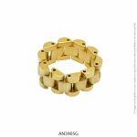 Anillo de Acero Dorado Forever 3905G