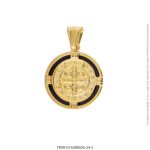 Dije de Acero Dorado Forever SAB002G-24 - Image 2