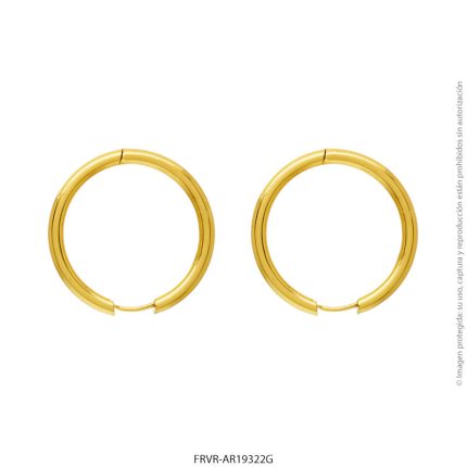 Aro de Acero Dorado Forever 19322G