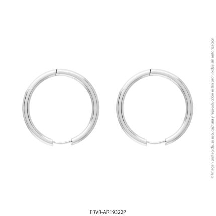 Aro de Acero Blanco Forever 19322P