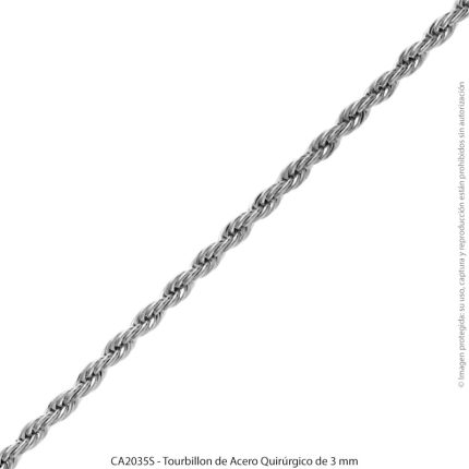 Tourbillon de Acero Quirúrgico de 3 mm