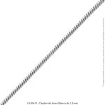 Clapton de Acero Blanco de 1.2 mm