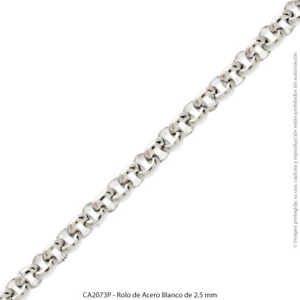 Rolo de Acero Blanco de 2.5 mm