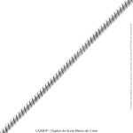 Clapton de Acero Blanco de 2 mm