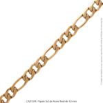 Figaro 3x1 de Acero Rosé de 4.3 mm