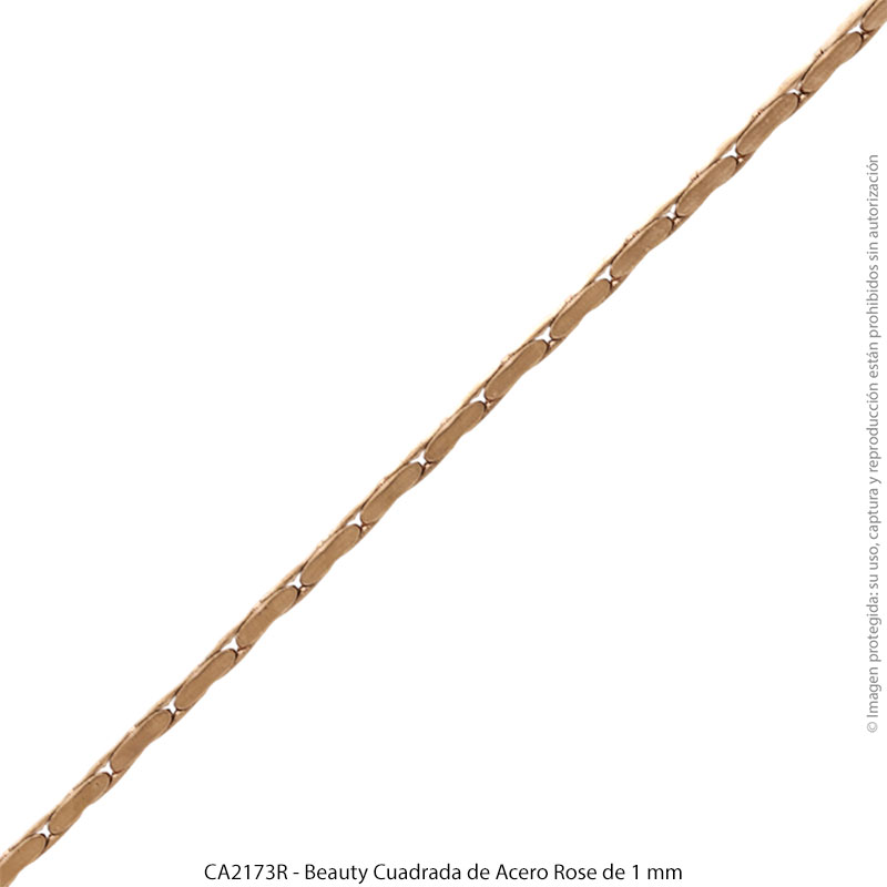 CA2173R---Beauty-Cuadrada-de-Acero-Rose-de-1-mm Beauty Cuadrada de Acero Rose de 1 mm