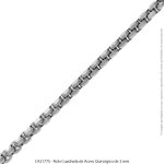 Rolo Cuadrada de Acero Quirúrgico de 3 mm