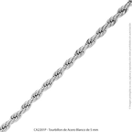 Tourbillon de Acero Blanco de 5 mm
