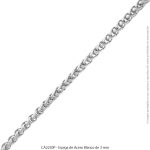 Espiga de Acero Blanco de 3 mm