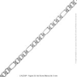 Figaro 3x1 de Acero Blanco de 3 mm