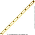 Forcet Alargada de Acero Dorado de 6.2 mm
