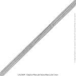 Clapton Plana de Acero Blanco de 3 mm