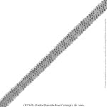 Clapton Plana de Acero Quirúrgico de 5 mm