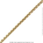 Rolo Cuadrada de Acero Dorado de 2.5 mm