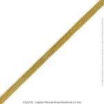 Clapton Plana de Acero Dorado de 2.5 mm