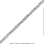 Clapton Plana de Acero Blanco de 2.5 mm