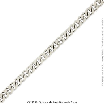 Groumet de Acero Blanco de 6 mm