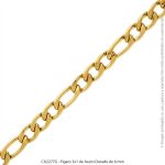 Figaro 3x1 de Acero Dorado de 6 mm