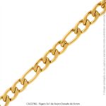 Figaro 3x1 de Acero Dorado de 8 mm