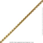 Rolo Cuadrada de Acero Dorado de 1.5 mm