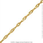 Singapur de Acero Dorado de 2.5 mm