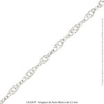 Singapur de Acero Blanco de 2.5 mm