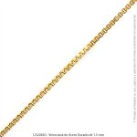 Veneciana de Acero Dorado de 1.5 mm