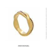 Anillo de Acero Dorado Forever 3928G
