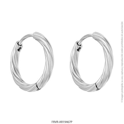 Aro de Acero Blanco Forever 19467P