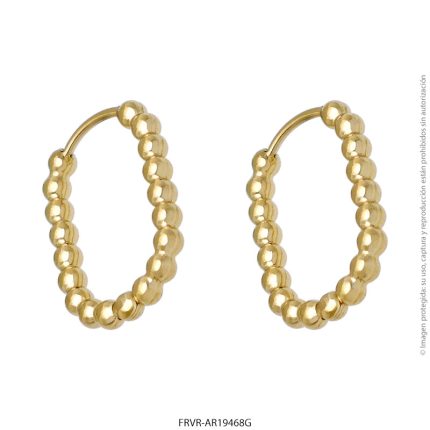 Aro de Acero Dorado Forever 19468G
