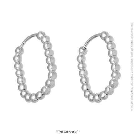 Aro de Acero Blanco Forever 19468P
