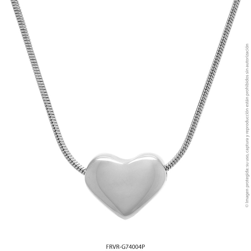 FRVR-G74004P Gargantilla de Acero Blanco Forever 74004P