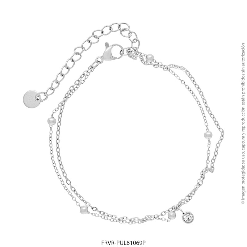 FRVR-PUL61069P Pulsera de Acero Blanco Forever 61069P