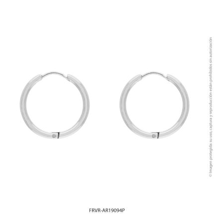 Aro de Acero Blanco Forever 19094P